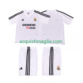 Divisa di Calcio Real Madrid 2004 20025 Retro Bambino Prima